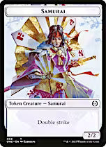 Rebel // Samurai Double-Sided Token [Phyrexia: All Will Be One Tokens]