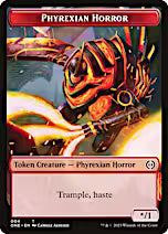 Rebel // Phyrexian Horror (004) Double-Sided Token [Phyrexia: All Will Be One Tokens]