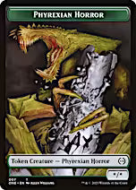 Phyrexian Mite (011) // Phyrexian Horror (007) Double-Sided Token [Phyrexia: All Will Be One Tokens]