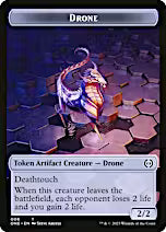 Rebel // Drone Double-Sided Token [Phyrexia: All Will Be One Tokens]