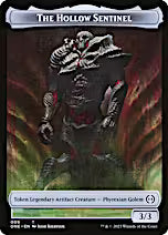 Phyrexian Goblin // The Hollow Sentinel Double-Sided Token [Phyrexia: All Will Be One Tokens]
