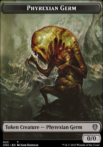 Phyrexian Mite (011) // Phyrexian Germ Double-Sided Token [Phyrexia: All Will Be One Commander Tokens]