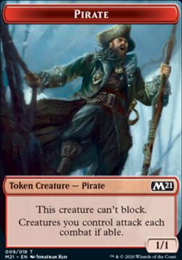 Knight // Pirate Double-Sided Token [Core Set 2021 Tokens]