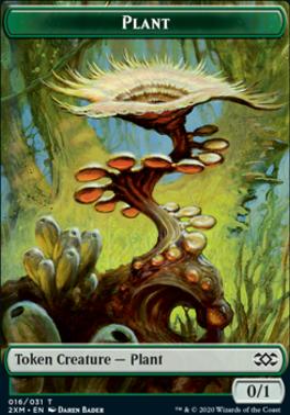 Clue // Plant Double-Sided Token [Double Masters Tokens]