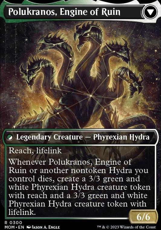 Polukranos Reborn // Polukranos, Engine of Ruin (Showcase Planar Booster Fun) [March of the Machine] [Foil]