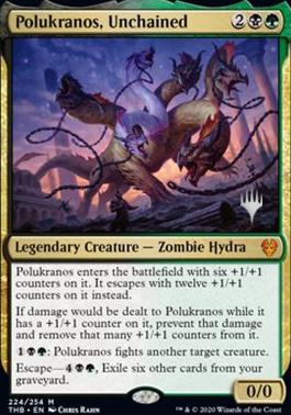 Polukranos, Unchained (Promo Pack) [Theros Beyond Death Promos] [Foil]