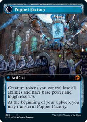 Poppet Stitcher // Poppet Factory (Extended Art) [Innistrad: Midnight Hunt] [Foil]