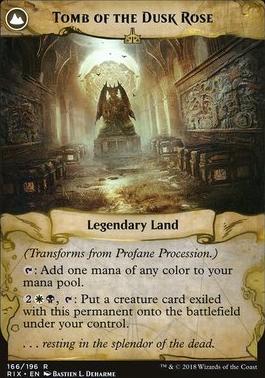Profane Procession // Tomb of the Dusk Rose [Rivals of Ixalan Prerelease Promos]