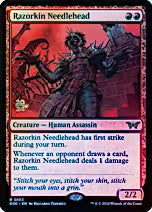 Razorkin Needlehead [Duskmourn: House of Horror Prerelease Promos]