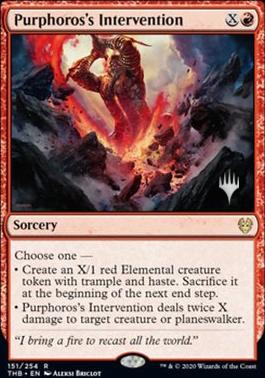 Purphoros's Intervention (Promo Pack) [Theros Beyond Death Promos] [Foil]
