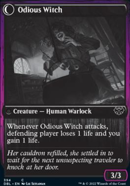 Ragged Recluse // Odious Witch [Innistrad: Double Feature] [Foil]