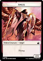 Bird // Angel (0002) Double-Sided Token [Ravnica Remastered Tokens]