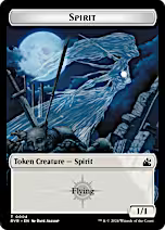 Elf Knight // Spirit (0004) Double-Sided Token [Ravnica Remastered Tokens]