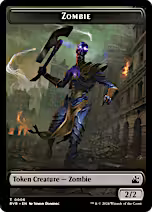 Elf Knight // Zombie Double-Sided Token [Ravnica Remastered Tokens]