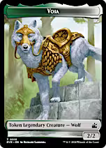 Saproling // Voja Double-Sided Token [Ravnica Remastered Tokens]