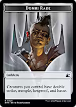 Elf Knight // Emblem - Domri Rade Double-Sided Token [Ravnica Remastered Tokens]