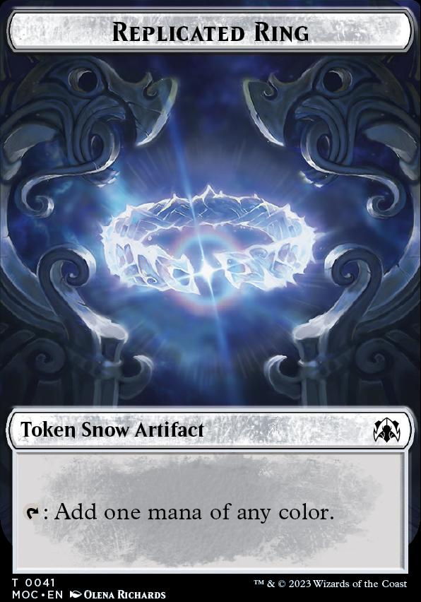 Food // Replicated Ring Double-Sided Token [March of the Machine Commander Tokens]