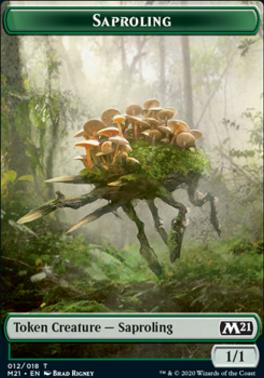 Angel // Saproling Double-Sided Token [Core Set 2021 Tokens]
