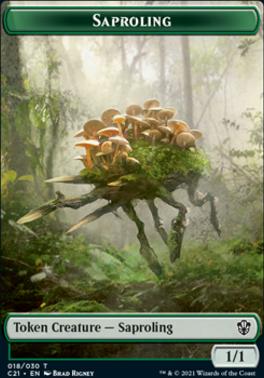 Food // Saproling Double-Sided Token [Commander 2021 Tokens]
