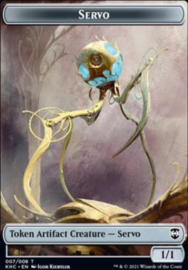 Elf Warrior // Servo Double-Sided Token [Kaldheim Commander Tokens]