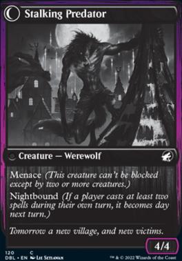Shady Traveler // Stalking Predator [Innistrad: Double Feature] [Foil]