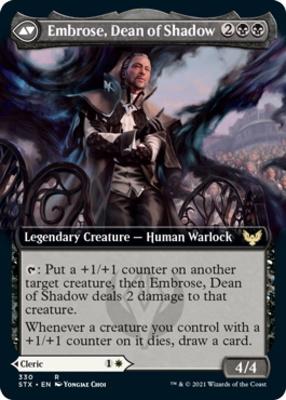 Shaile, Dean of Radiance // Embrose, Dean of Shadow (Extended Art) [Strixhaven: School of Mages] [Foil]