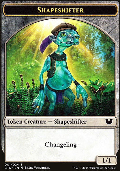 Elemental Shaman // Shapeshifter Double-Sided Token [Commander 2015 Tokens]