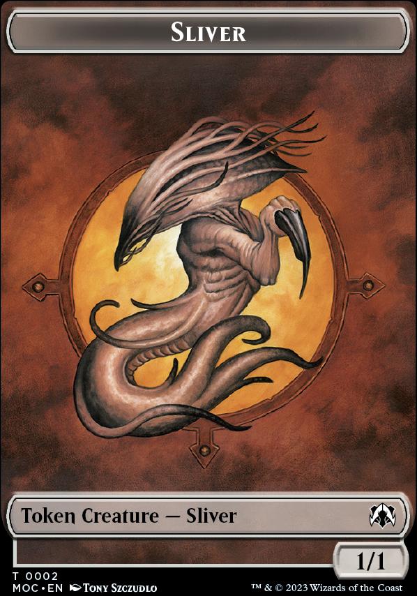 Goblin // Sliver Double-Sided Token [March of the Machine Commander Tokens]