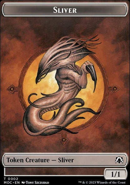 Goblin // Sliver Double-Sided Token [March of the Machine Commander Tokens]