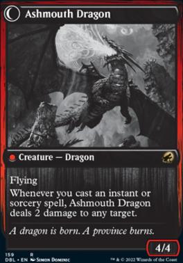 Smoldering Egg // Ashmouth Dragon [Innistrad: Double Feature] [Foil]