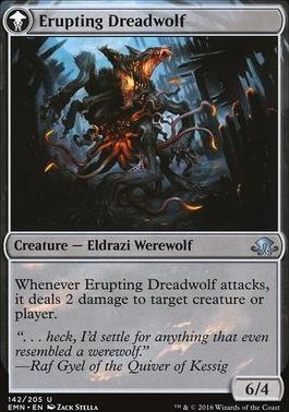 Smoldering Werewolf // Erupting Dreadwolf [Eldritch Moon] [Foil]