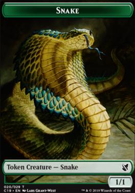 Plant // Snake Double-Sided Token [Commander 2019 Tokens]