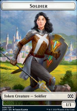 Copy // Soldier Double-Sided Token [Double Masters Tokens]