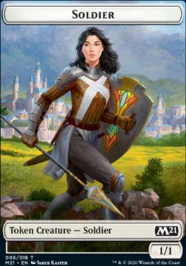 Cat (020) // Soldier Double-Sided Token [Core Set 2021 Tokens]