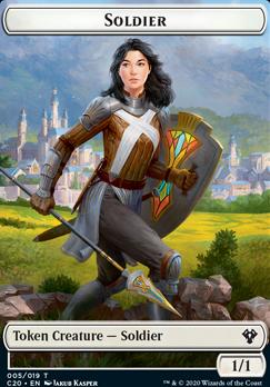 Elemental (003) // Soldier Double-Sided Token [Commander 2020 Tokens]