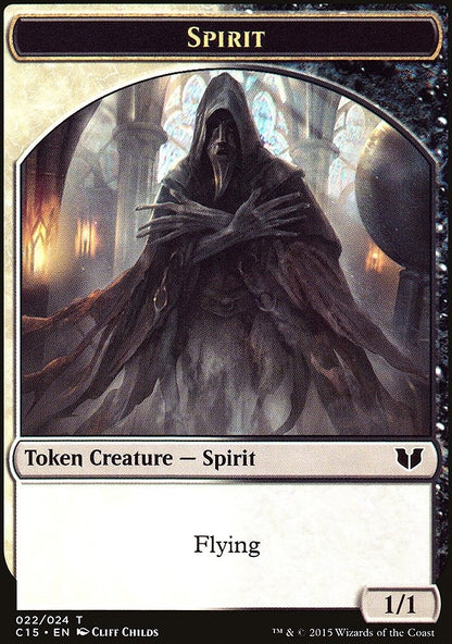 Zombie // Spirit (022) Double-Sided Token [Commander 2015 Tokens]