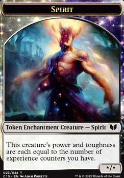 Knight (005) // Spirit (023) Double-Sided Token [Commander 2015 Tokens]
