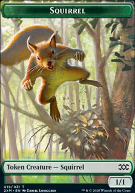 Demon // Squirrel Double-Sided Token [Double Masters Tokens]