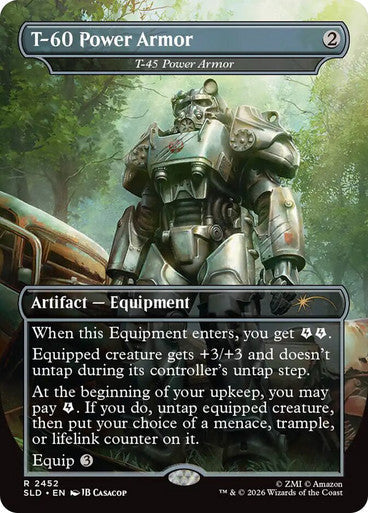 T-60 Power Armor- T-45 Power Armor [Secret Lair Drop Series] [Foil]