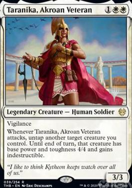 Taranika, Akroan Veteran (Promo Pack) [Theros Beyond Death Promos] [Foil]