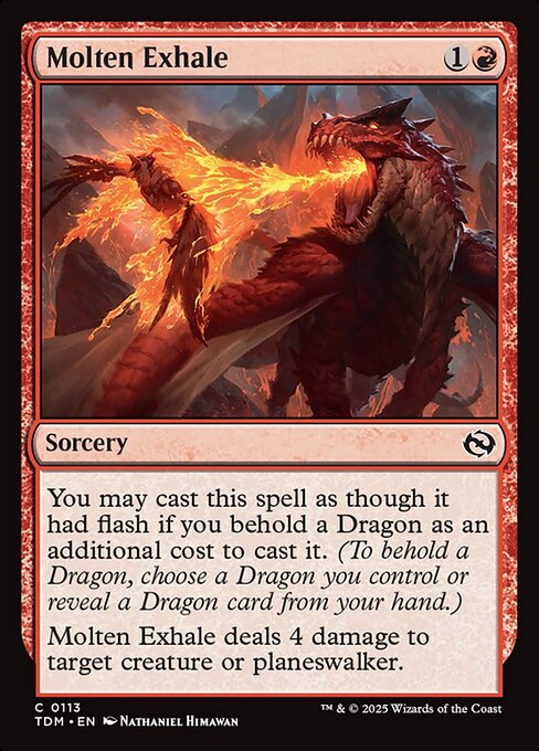 Molten Exhale [Tarkir: Dragonstorm] [Foil]
