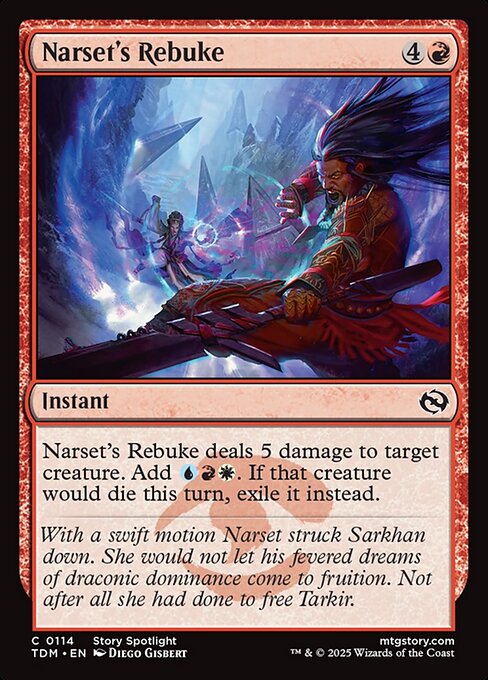 Narset's Rebuke [Tarkir: Dragonstorm] [Foil]