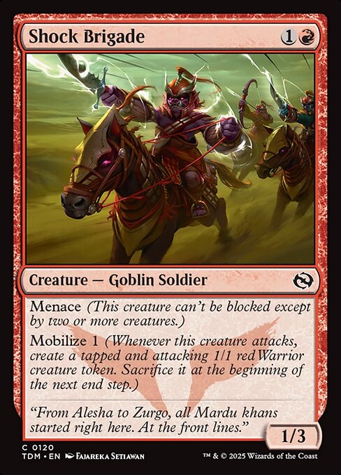 Shock Brigade [Tarkir: Dragonstorm] [Foil]