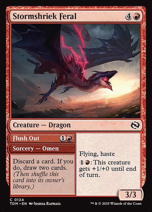 Stormshriek Feral [Tarkir: Dragonstorm] [Foil]