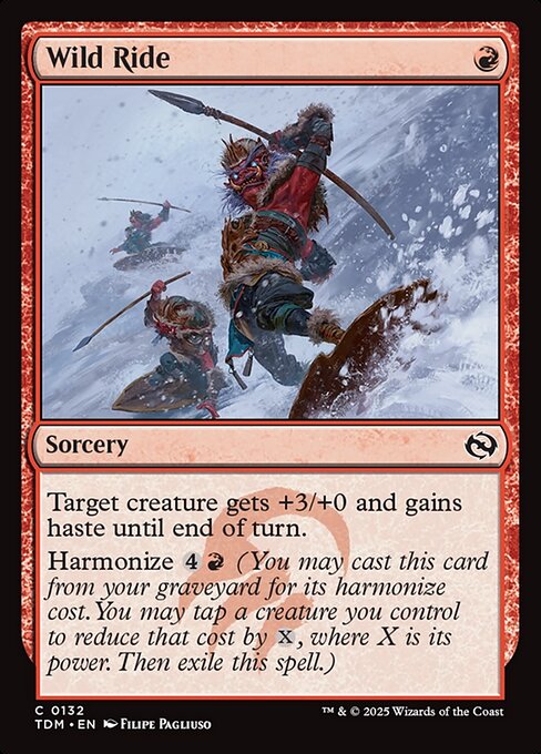 Wild Ride [Tarkir: Dragonstorm] [Foil]