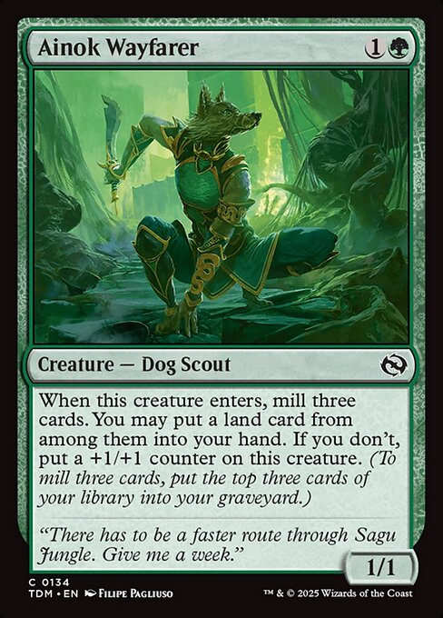 Ainok Wayfarer [Tarkir: Dragonstorm] [Foil]