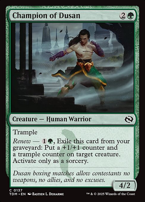 Champion of Dusan [Tarkir: Dragonstorm] [Foil]
