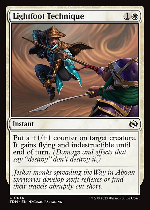 Lightfoot Technique [Tarkir: Dragonstorm] [Foil]