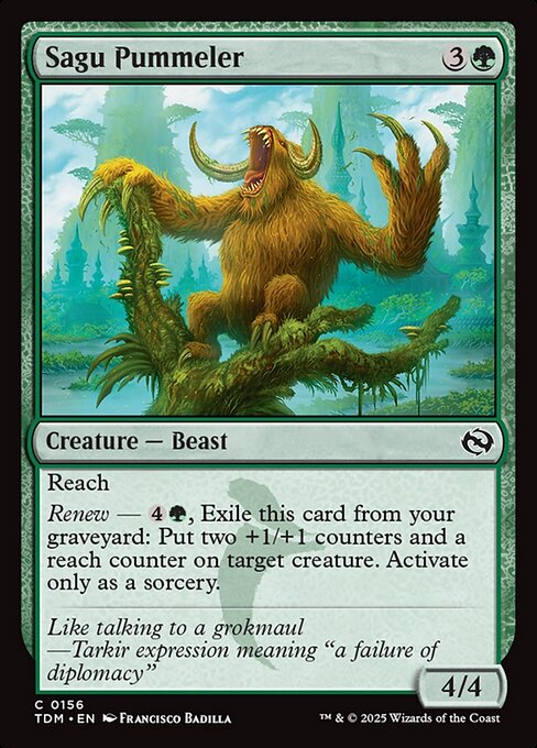 Sagu Pummeler [Tarkir: Dragonstorm] [Foil]