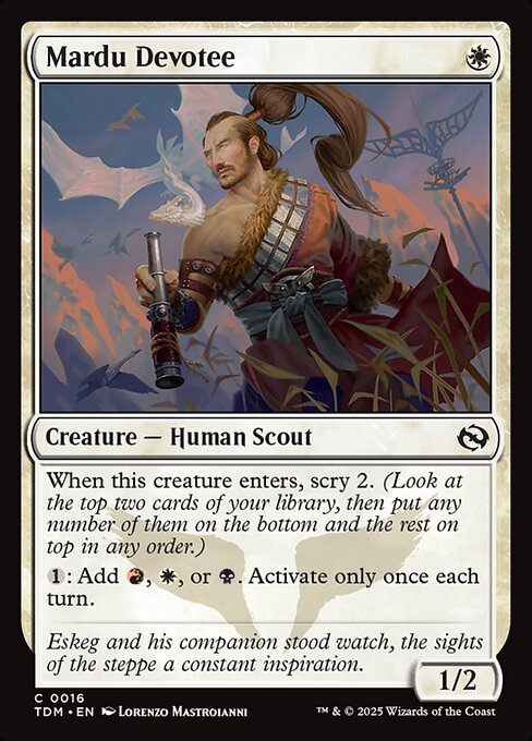 Mardu Devotee [Tarkir: Dragonstorm] [Foil]